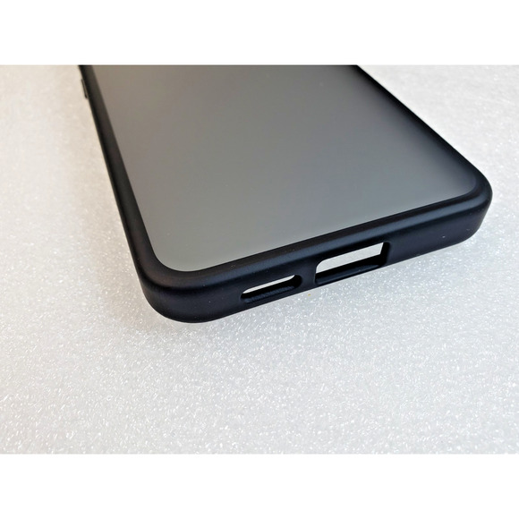 TORRAS Case for Samsung Galaxy S25 Plus. Frosted Matte Black. Button Replacement - Picture 5 of 11